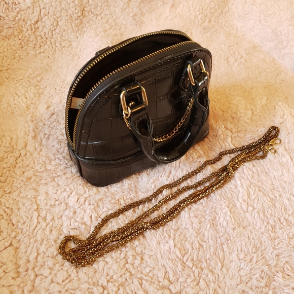 🖤 Faux Leather Mini Satchel - Picture 6 of 8